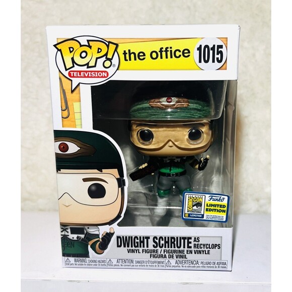 Funko Pop The Office Dwight Schrute as Recyclops #1015 Limited Edition 2020 SDCC - Picture 2 of 7